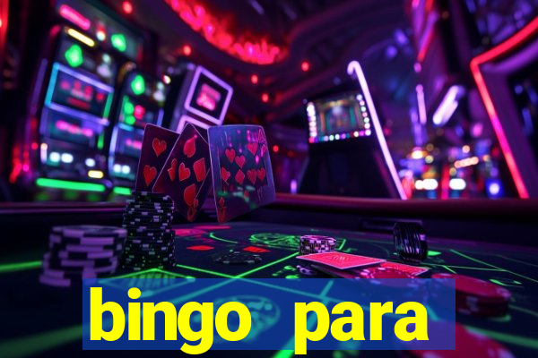 bingo para despedida de solteira para imprimir